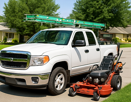 Our landscaping truck
